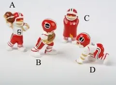 Miniatures - Football Players, 25mm-32mm High (1"-1 1/4" High / 2.5cm -32cm High) (FOOTB)