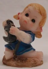 Miniatures Girl Sailor, 40mm High x 35mm Wide (GS266A)