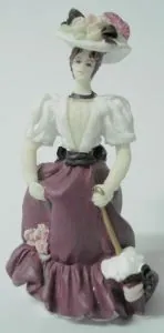 Miniatures - Ladies, 75mm High x 40mm Wide (ML566)