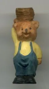 Miniatures -Micro Bear W/Basket On Head, 30mm High (MICRO23)