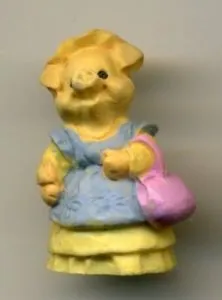 Miniatures - Micro Pig Shopping, 25mm High (MICRO16)