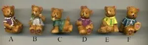 Miniatures - Mini Bear, 35mm High (3.5cm High) (MBEAR)