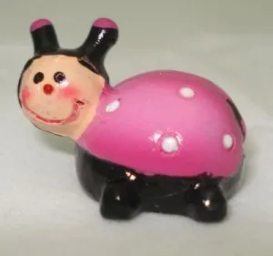Miniatures - Mini Lady Bug A, 20mm High (2cm High) (MBUGA)
