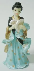 Miniatures - Oriental Lady Blue, 70mm High (ML11)