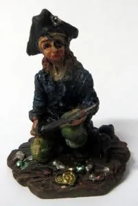 Miniatures - Pirate B, 40mm High (4cm High) (PIRATEB)