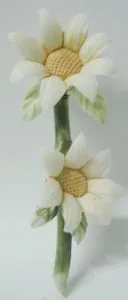 Miniatures Porcelain Flowers Magnet C, 60mm -75mm Long x 40mm Wide (MAGFLOWPC)