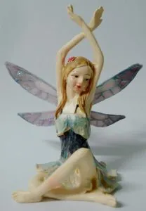 Miniatures Sitting Fairy 60mm Blue, 60mm (6cm) (FAISITMC)