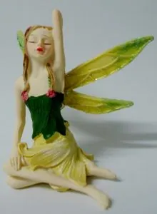 Miniatures Sitting Fairy 60mm Yellow, 60mm (6cm) (FAISITMA)