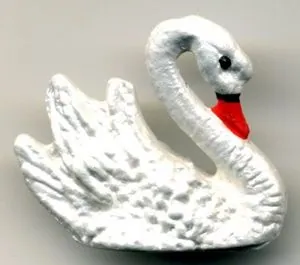 Miniatures Swan Large Painted, 30mm High (CL14)