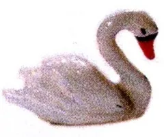 Miniatures Swan Medium Painted, 15mm High (CL15)