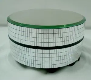 Mirror Tiled Round Display Glass Top, 125mm Diameter (12.5cm Diameter) (DB04)