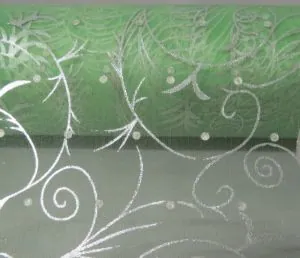 Organza Glitter Lime Green, Approximately 48cm Wide (480mm) (ORGLIG)