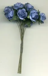 Paper Flowers Rose Blue (PF04)