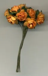 Paper Flowers Rose Orange (PF05)