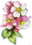 Paper Print Bunch Pink Flowers, 55mm High x 40mm Wide (NP63)