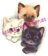 Paper Print Cats, 70mm High x 55mm Wide (NP26)