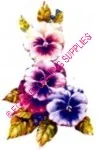 Paper Print Pansy Flower, 80mm High x 50mm Wide (NP15A)