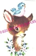 Paper Print Reindeer, 65mm High x 40mm Wide (NP32)