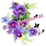 Paper Print Violets Large, 60mm High x 60mm Wide (NP47)