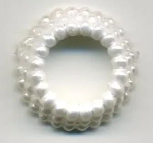 Pearl Collar White 23mm, 23mm Diameter (PRL116)
