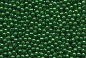 Pearls No Hole Green 1.5mm 200pk, 1.5mm Packet of 200 (PRL1533)