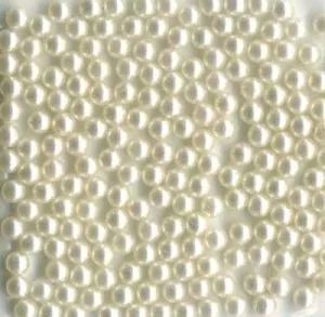 Pearls No Hole White 2.5mm 200pk, 2.5mm Packet of 200 (PRL2541)