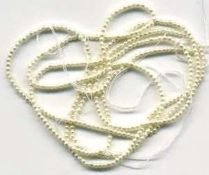 Pearls on a String Cream 1.5mm, 1.5mm (PRL94C)