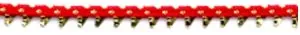 Picket Braid Red/Gold (C1 REDGOL)