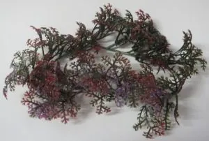 Plastic Leaves Foilage Purple, 1 x Bunch Plastic Leaves ( refer to picture shown) (PRF4)