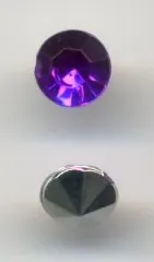 Pointy Backs Amethyst 6mm (200), 6mm (POB03)