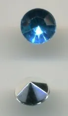 Pointy Backs Aqua 6mm (200), 6mm (POB07)