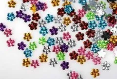 Rhinestone 6mm Flowers Assorted Colours, 6mm flower (RJF4006)