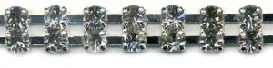 Rhinestone Chain Double Crystal 3mm, 3mm Stone (RSC5)