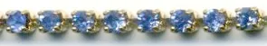 Rhinestone Chain Lt Sapphire, 7ss Stone (3mm across same as Rhinestone Flatbacks) (RSC1)
