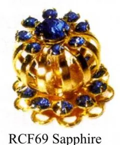 Rhinestone Crowns, 15mm High x 18mm Wide (1.5cm x 1.8cm) (RCF)