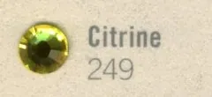 Rhinestone Flatbacks 5ss Citrine, 5ss 2mm across Packet of 100 (RF249)