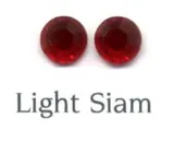 Rhinestone Flatbacks 5ss Light Siam, 5ss 2mm across Packet of 100 (RF48)