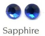 Rhinestone Flatbacks 5ss Sapphire, 5ss 2mm across Packet of 100 (RF53)