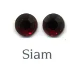 Rhinestone Flatbacks 5ss Siam, 5ss 2mm across Packet of 100 (RF49)