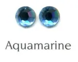 Rhinestone Flatbacks 7ss Aqua, 7ss 3mm across Packet of 100 (RF34)