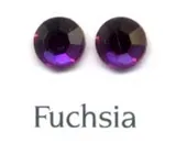 Rhinestone Flatbacks 7ss Fuchsia, 7ss 3mm across Packet of 100 (RF38A)