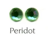 Rhinestone Flatbacks 7ss Peridot, 7ss 3mm across Packet of 100 (RF36)