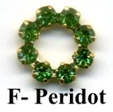 Rhinestone Rings Single Colour, 10mm Diameter (RF60)