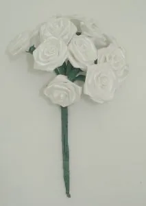 Ribbon Flower Large White (RBF06)