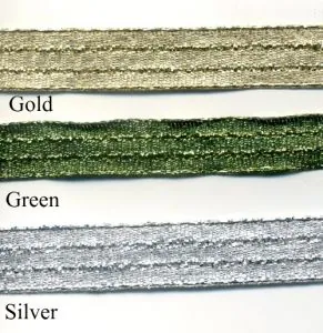 Ribbon Metallic Wire Edge, 10mm Wide (RIB19)