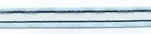 Ribbon Organza Satin Edge Silver 10mm, 10mm Wide (RIB15)