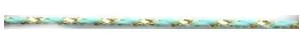 Round Cord Aqua/Gold (C48 AQUGOL)