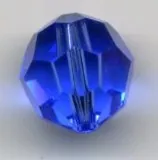 Round Crystal 10mm Sapphire, 10mm (AC8510)