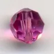 Round Crystal 6mm Rose, 6mm (AC75B)