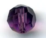 Round Crystal 8mm Amethyst, 8mm (AC81A8)